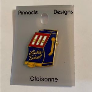 Vintage Lake Tahoe Slot Machine Pin